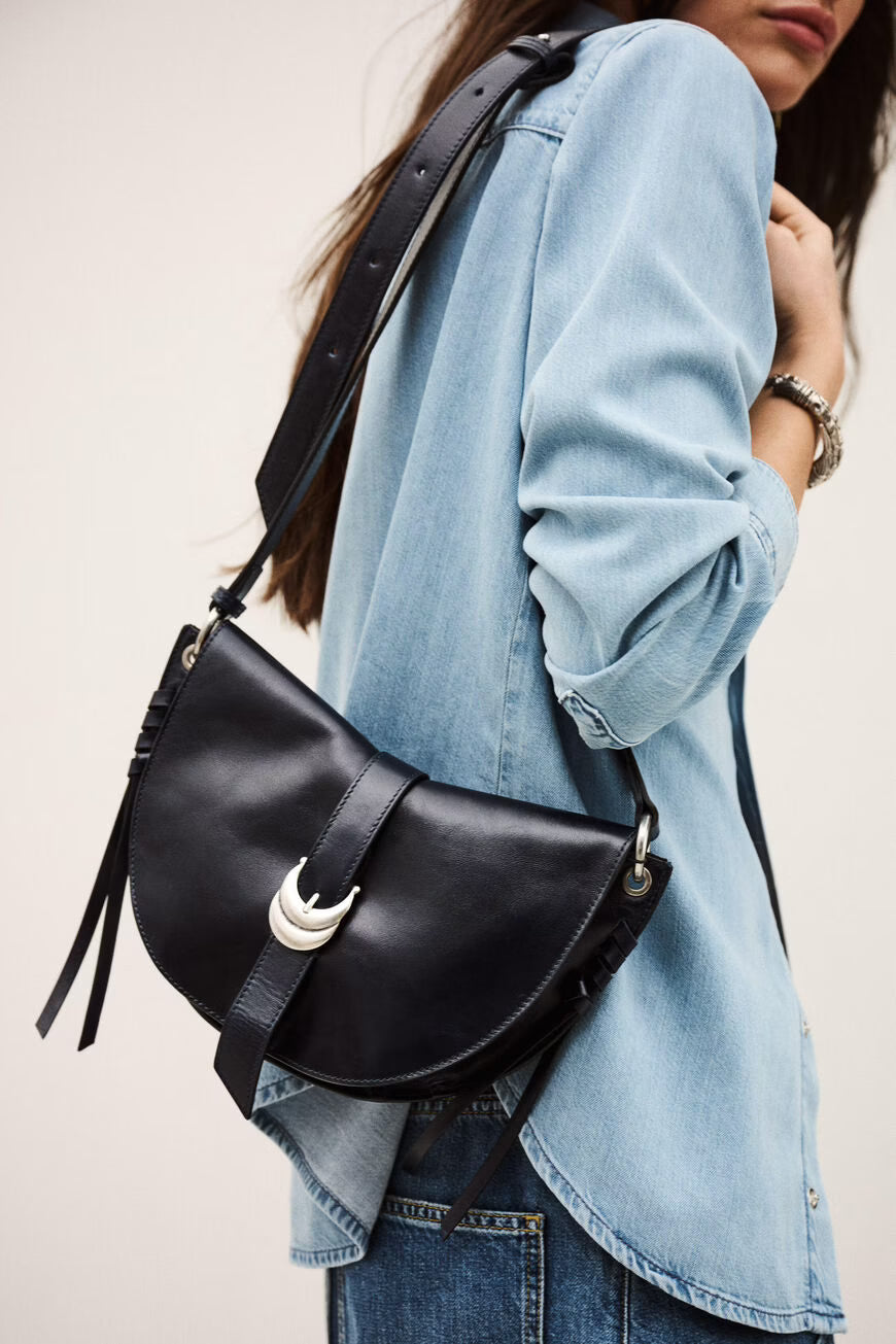 YOUYOU bolso saddle de cuero