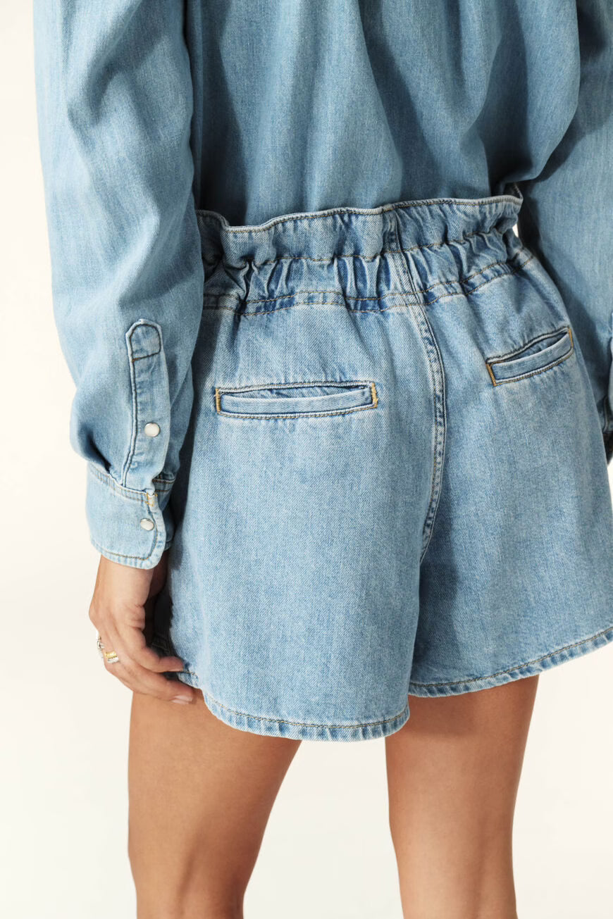 MABO pantalones cortos de cintura alta