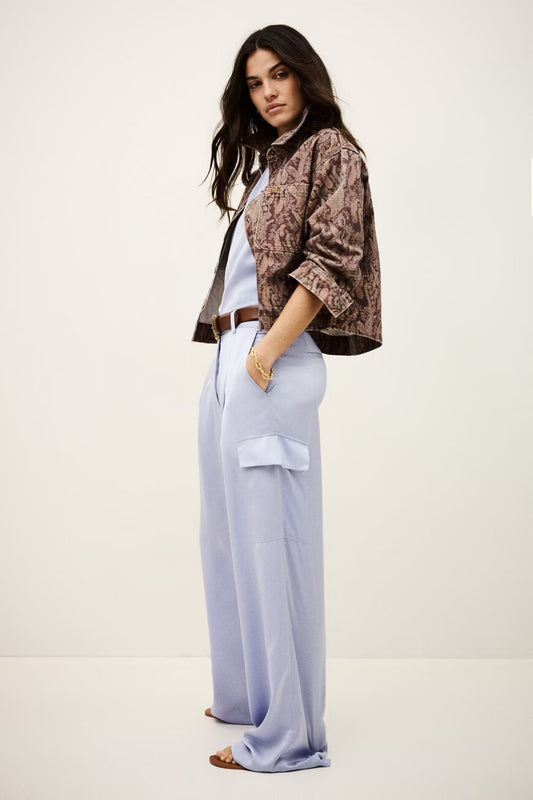 CHIARA pantalón cargo ancho