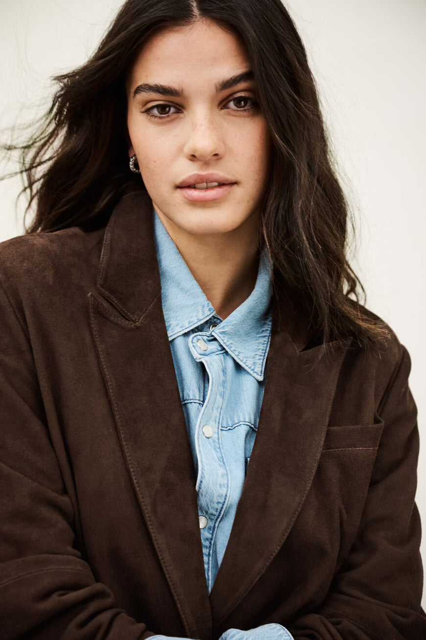 CELIA blazer larga de traje