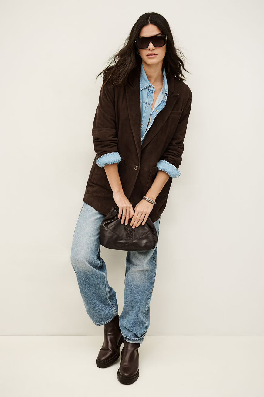 CELIA blazer larga de traje