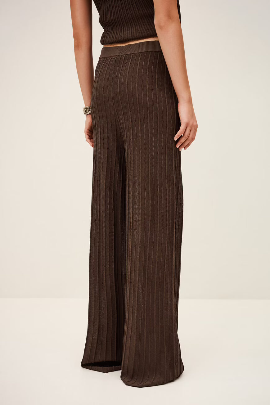 NAHO pantalón de punto ancho
