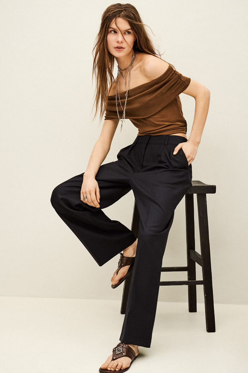 NANI pantalón ancho de lana