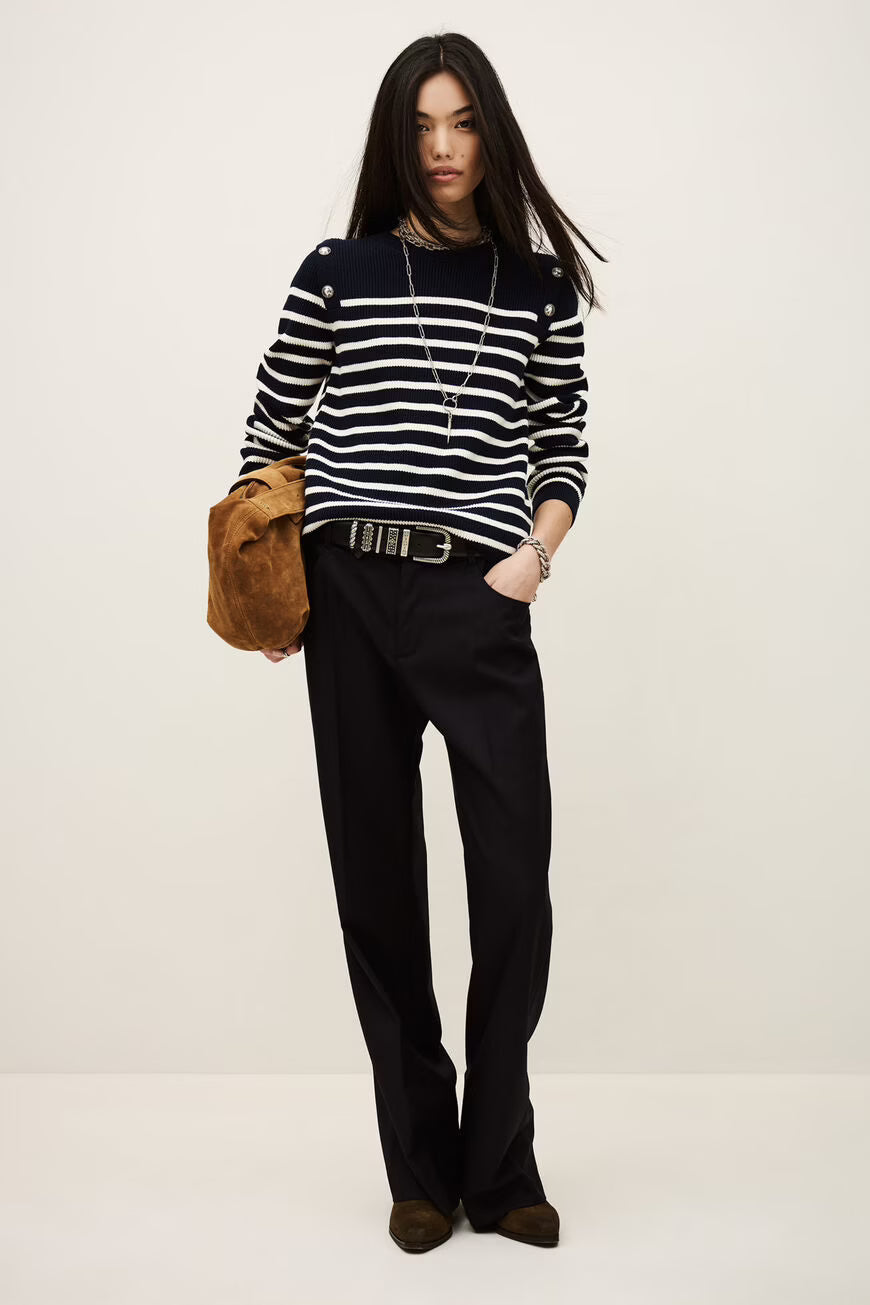 NIVES pantalón bootcut de lana