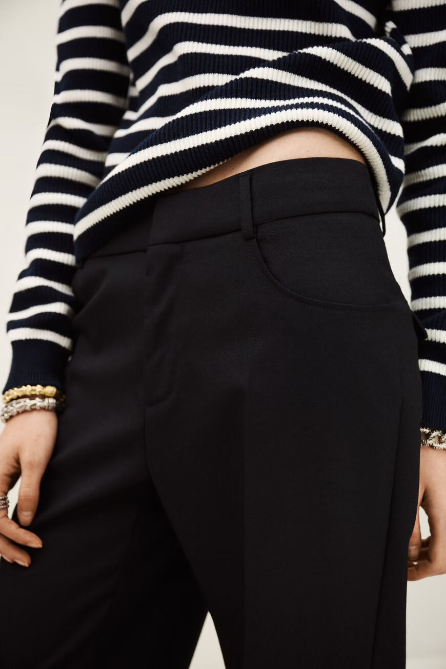 NIVES pantalón bootcut de lana