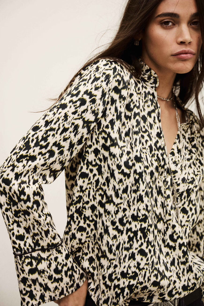 LIA blusa larga estampada