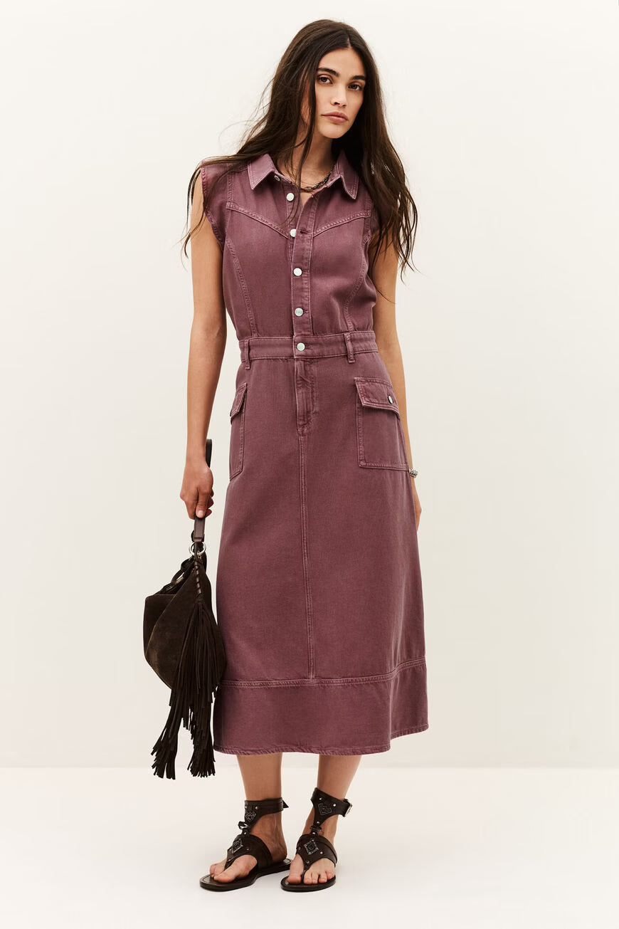IMARA vestido vaquero largo