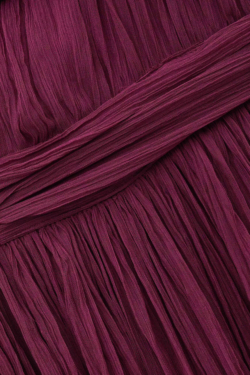 ROSA vestido largo plisado