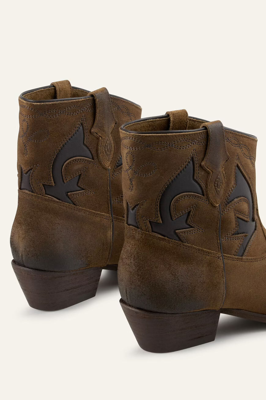 GARAZI botines santiags de ante